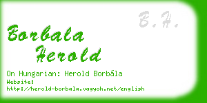 borbala herold business card