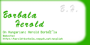 borbala herold business card